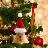 Maxbell Christmas Doll Bells Pendant Christmas Decoration for Study Room Door Window Elk