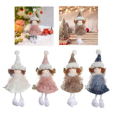 Maxbell Christmas Tree Hanging Ornament Angel Doll Pendant for Celebration Fireplace White