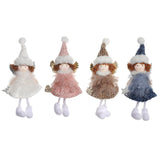 Maxbell Christmas Tree Hanging Ornament Angel Doll Pendant for Celebration Fireplace White