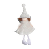 Maxbell Christmas Tree Hanging Ornament Angel Doll Pendant for Celebration Fireplace White