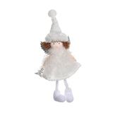 Maxbell Christmas Tree Hanging Ornament Angel Doll Pendant for Celebration Fireplace White