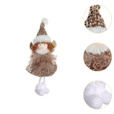 Maxbell Christmas Tree Hanging Ornament Angel Doll Pendant for Celebration Fireplace Brown