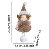 Maxbell Christmas Tree Hanging Ornament Angel Doll Pendant for Celebration Fireplace Brown