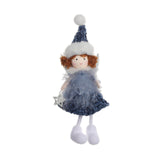 Maxbell Christmas Tree Hanging Ornament Angel Doll Pendant for Celebration Fireplace Blue