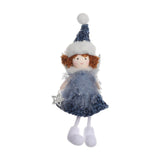 Maxbell Christmas Tree Hanging Ornament Angel Doll Pendant for Celebration Fireplace Blue