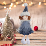 Maxbell Christmas Tree Hanging Ornament Angel Doll Pendant for Celebration Fireplace Blue