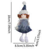 Maxbell Christmas Tree Hanging Ornament Angel Doll Pendant for Celebration Fireplace Blue