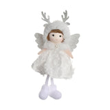 Maxbell Christmas Tree Hanging Pendant Christmas Stuffed Doll for Office Living Room White