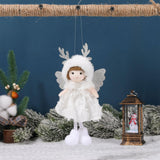 Maxbell Christmas Tree Hanging Pendant Christmas Stuffed Doll for Office Living Room White