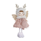 Maxbell Christmas Tree Hanging Pendant Christmas Stuffed Doll for Office Living Room Pink