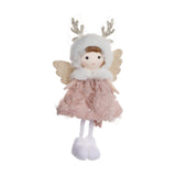 Maxbell Christmas Tree Hanging Pendant Christmas Stuffed Doll for Office Living Room Pink