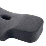 Maxbell Neck Pillow Washable Memory Foam Breathable Lightweight Cervical Pillow Dark Gray