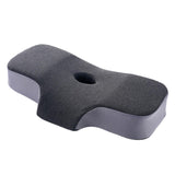 Maxbell Neck Pillow Washable Memory Foam Breathable Lightweight Cervical Pillow Dark Gray Blue Gray