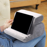 Maxbell Tablet Pillow Stand for Lap Phone Holder Rack for Airplane Travel Bed Ground Grey