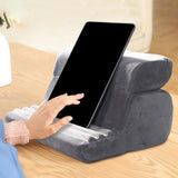 Maxbell Tablet Pillow Stand for Lap Phone Holder Rack for Airplane Travel Bed Ground Grey