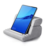 Maxbell Tablet Pillow Stand for Lap Phone Holder Rack for Airplane Travel Bed Ground Grey