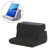 Maxbell Tablet Pillow Stand for Lap Phone Holder Rack for Airplane Travel Bed Ground Black