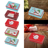 Maxbell Christmas Tin Box Gift Box Cute Case for Christmas Party Favor Holiday Snowman