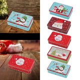 Maxbell Christmas Tin Box Gift Box Cute Case for Christmas Party Favor Holiday Snowman