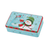 Maxbell Christmas Tin Box Gift Box Cute Case for Christmas Party Favor Holiday Snowman