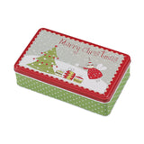 Maxbell Christmas Tin Box Gift Box Cute Case for Christmas Party Favor Holiday Christmas Tree