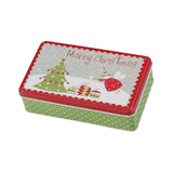 Maxbell Christmas Tin Box Gift Box Cute Case for Christmas Party Favor Holiday Christmas Tree