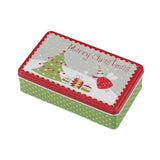 Maxbell Christmas Tin Box Gift Box Cute Case for Christmas Party Favor Holiday Christmas Tree