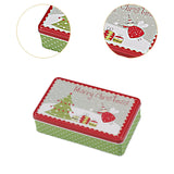Maxbell Christmas Tin Box Gift Box Cute Case for Christmas Party Favor Holiday Christmas Tree