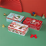 Maxbell Christmas Tin Box Gift Box Cute Case for Christmas Party Favor Holiday Santa Claus Snowman