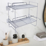 Maxbell over The Toilet Storage Shelf Portable Storage Rack for Dorm Farmhouse Hotel Silver