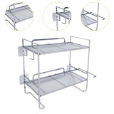 Maxbell over The Toilet Storage Shelf Portable Storage Rack for Dorm Farmhouse Hotel Silver