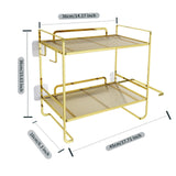 Maxbell over The Toilet Storage Shelf Portable Storage Rack for Dorm Farmhouse Hotel Gold