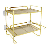 Maxbell over The Toilet Storage Shelf Portable Storage Rack for Dorm Farmhouse Hotel Gold