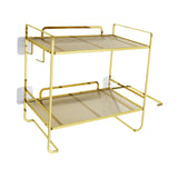 Maxbell over The Toilet Storage Shelf Portable Storage Rack for Dorm Farmhouse Hotel Gold