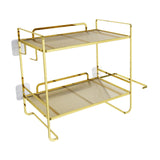 Maxbell over The Toilet Storage Shelf Portable Storage Rack for Dorm Farmhouse Hotel Gold