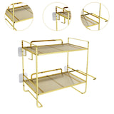 Maxbell over The Toilet Storage Shelf Portable Storage Rack for Dorm Farmhouse Hotel Gold