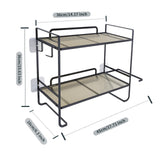 Maxbell over The Toilet Storage Shelf Portable Storage Rack for Dorm Farmhouse Hotel Black