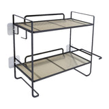 Maxbell over The Toilet Storage Shelf Portable Storage Rack for Dorm Farmhouse Hotel Black