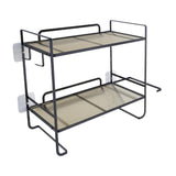 Maxbell over The Toilet Storage Shelf Portable Storage Rack for Dorm Farmhouse Hotel Black