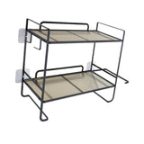 Maxbell over The Toilet Storage Shelf Portable Storage Rack for Dorm Farmhouse Hotel Black