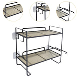 Maxbell over The Toilet Storage Shelf Portable Storage Rack for Dorm Farmhouse Hotel Black