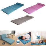 Maxbell Foldable Futon Mattress Ultralight Floor Mattress for Dormitory Tent Fishing blue