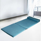 Maxbell Foldable Futon Mattress Ultralight Floor Mattress for Dormitory Tent Fishing blue