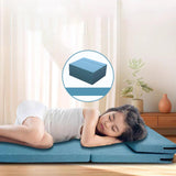 Maxbell Foldable Futon Mattress Ultralight Floor Mattress for Dormitory Tent Fishing blue