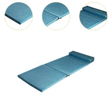 Maxbell Foldable Futon Mattress Ultralight Floor Mattress for Dormitory Tent Fishing blue