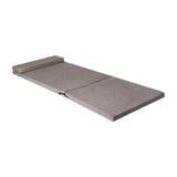 Maxbell Foldable Futon Mattress Ultralight Floor Mattress for Dormitory Tent Fishing gray