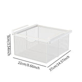 Maxbell Hanging Pullout Drawer Basket Rack Closet Holder for Pantry Cupboard Bedroom White
