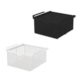 Maxbell Hanging Pullout Drawer Basket Rack Closet Holder for Pantry Cupboard Bedroom White