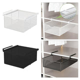 Maxbell Hanging Pullout Drawer Basket Rack Closet Holder for Pantry Cupboard Bedroom White
