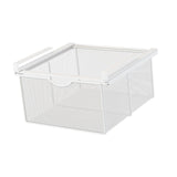 Maxbell Hanging Pullout Drawer Basket Rack Closet Holder for Pantry Cupboard Bedroom White